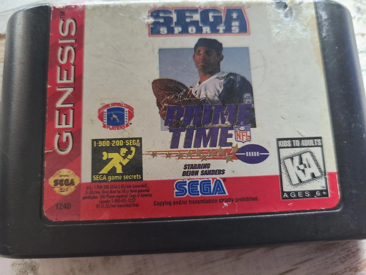 Prime Time NFL Football starring Deion Sanders box art