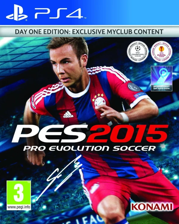 Pro Evolution Soccer 2015 box art