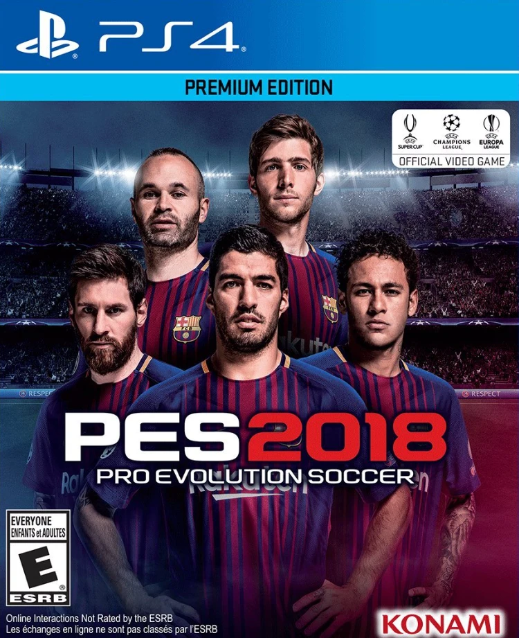 Pro Evolution Soccer 2018 box art