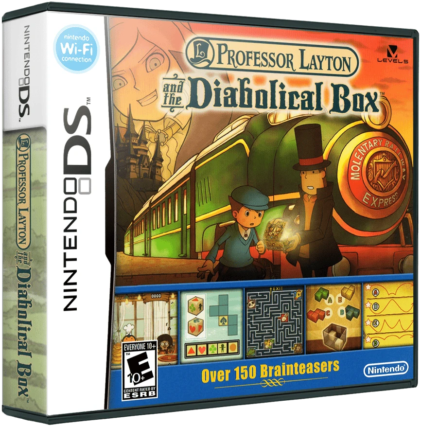 Professor Layton and The Diabolical Box box art