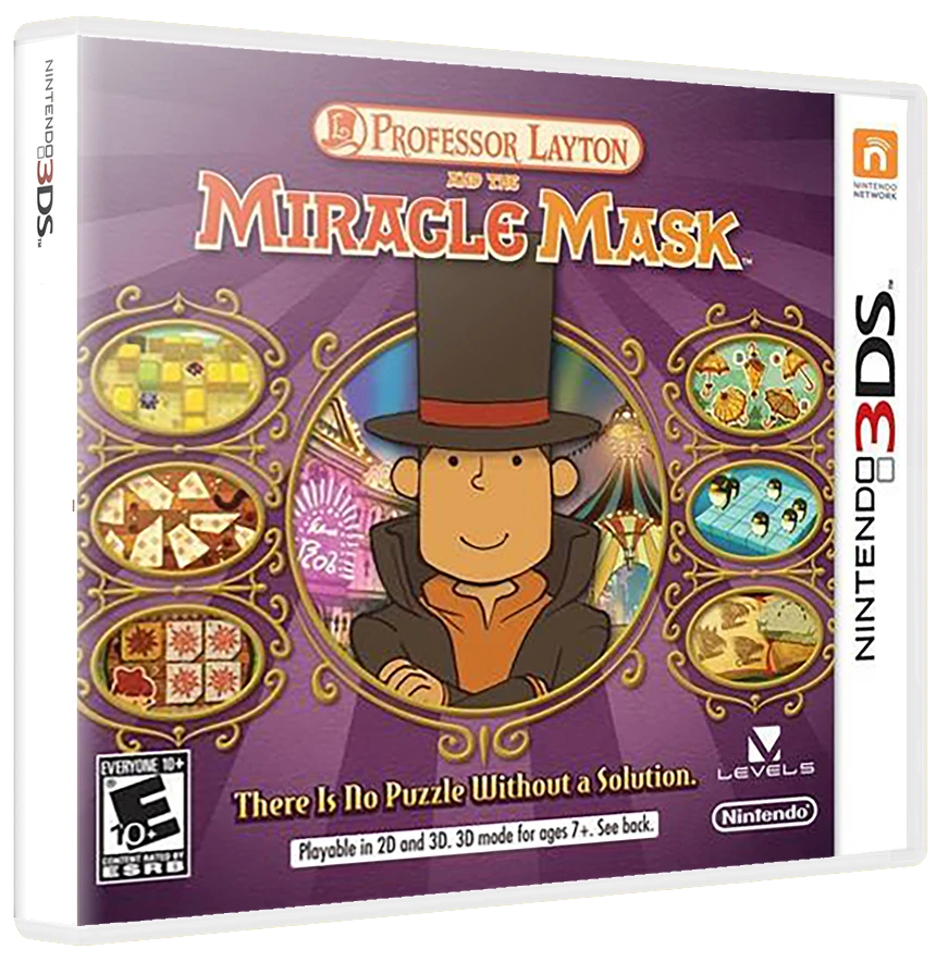 Professor Layton and the Miracle Mask box art