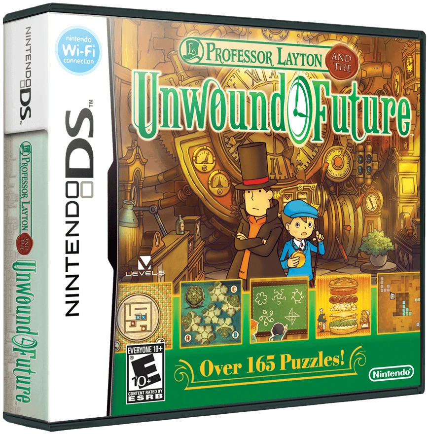Professor Layton and the Unwound Future box art