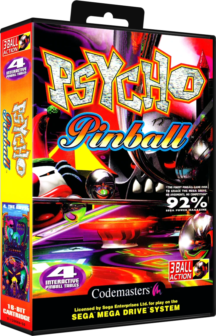 Psycho Pinball box art
