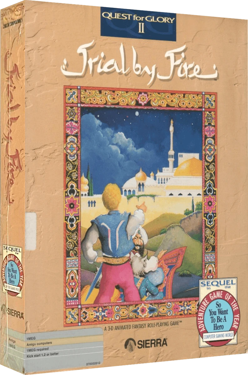 Quest For Glory II: Trial By Fire box art