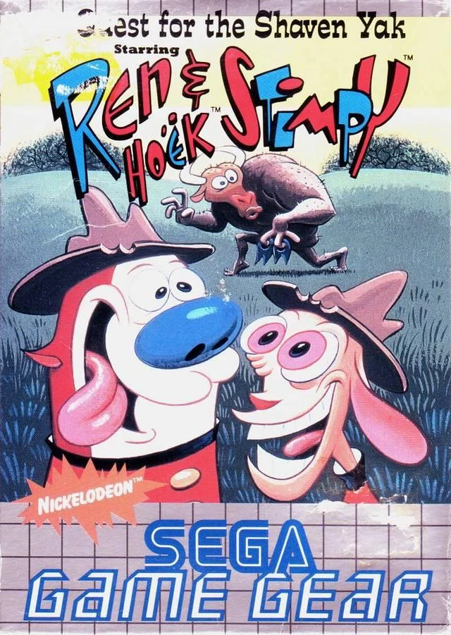 Quest for the Shaven Yak Starring Ren and Stimpy box art