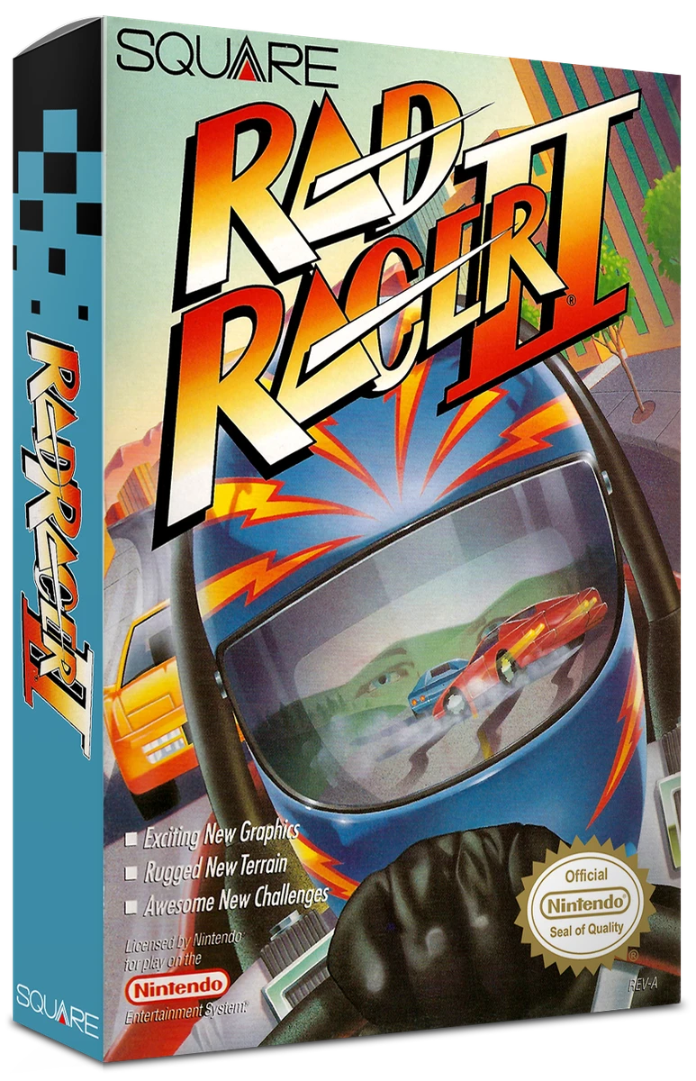 Rad Racer II box art