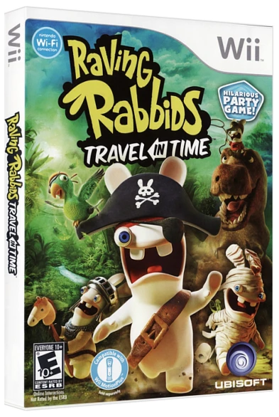 Raving Rabbids: Travel in Time box art