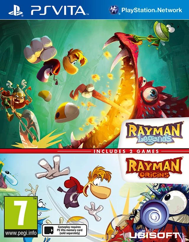 Rayman Legends & Rayman Origins box art