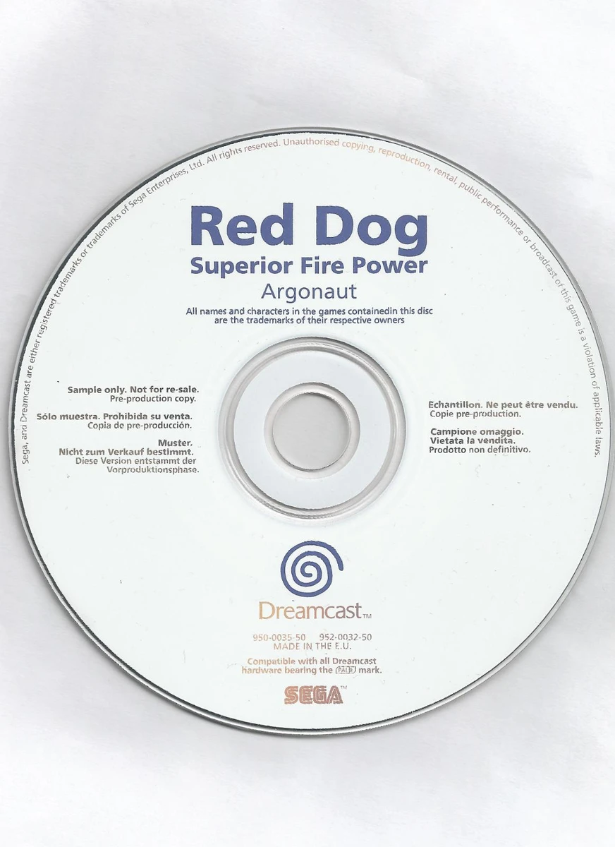 Red Dog Superior Fire Power [White Label] box art