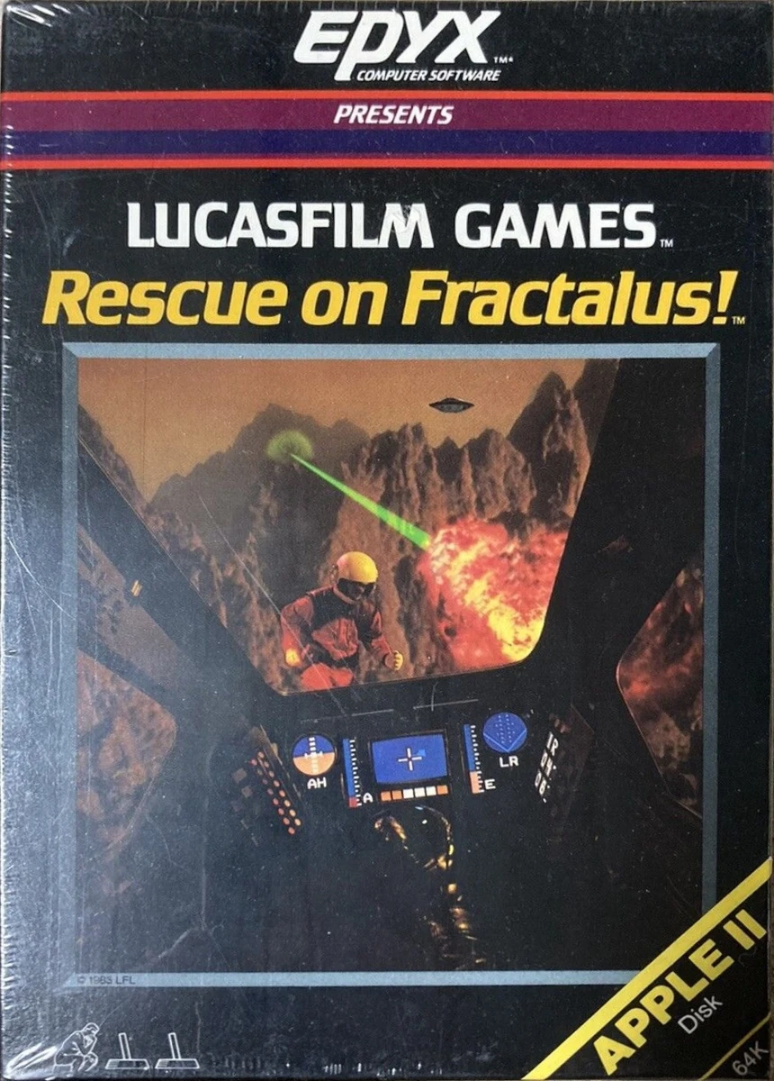 Rescue on Fractalus! box art