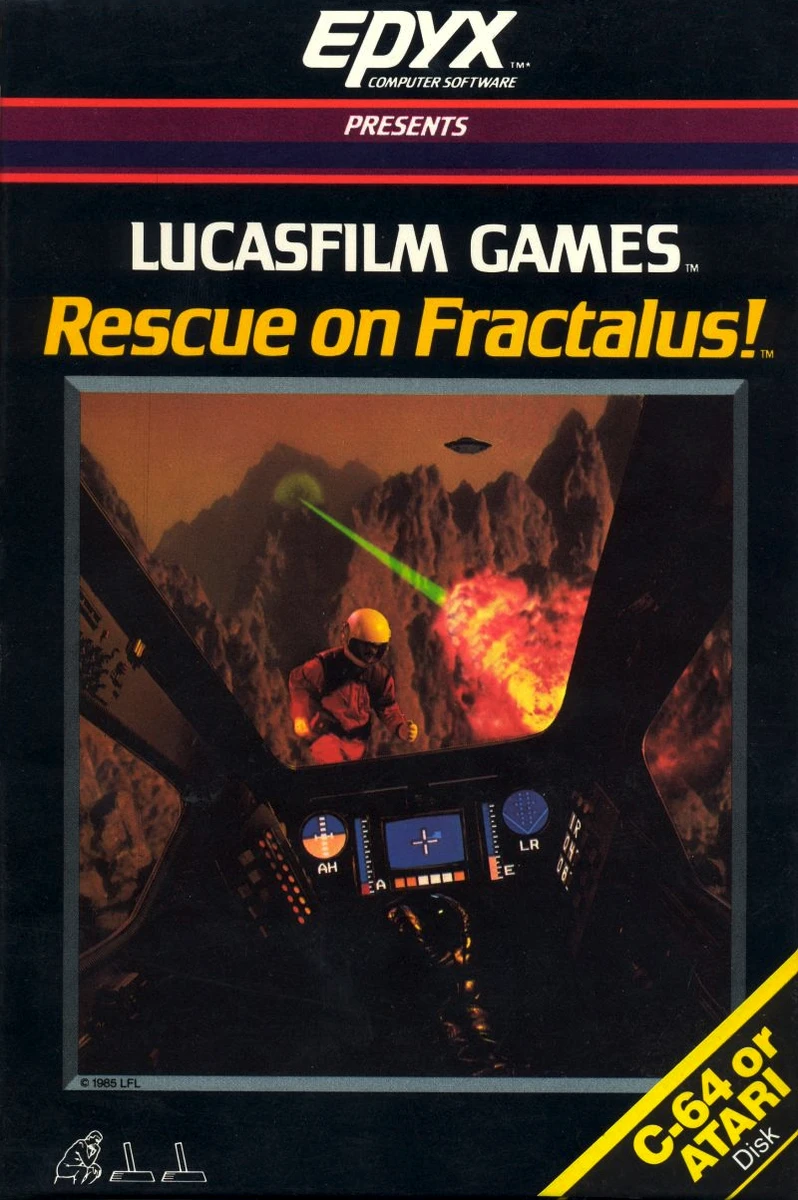 Rescue on Fractalus box art