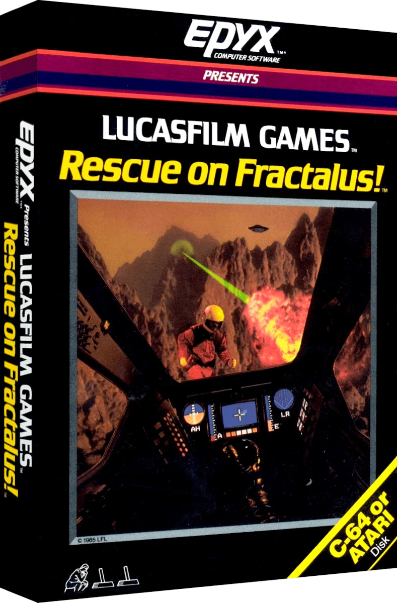 Rescue on Fractalus box art