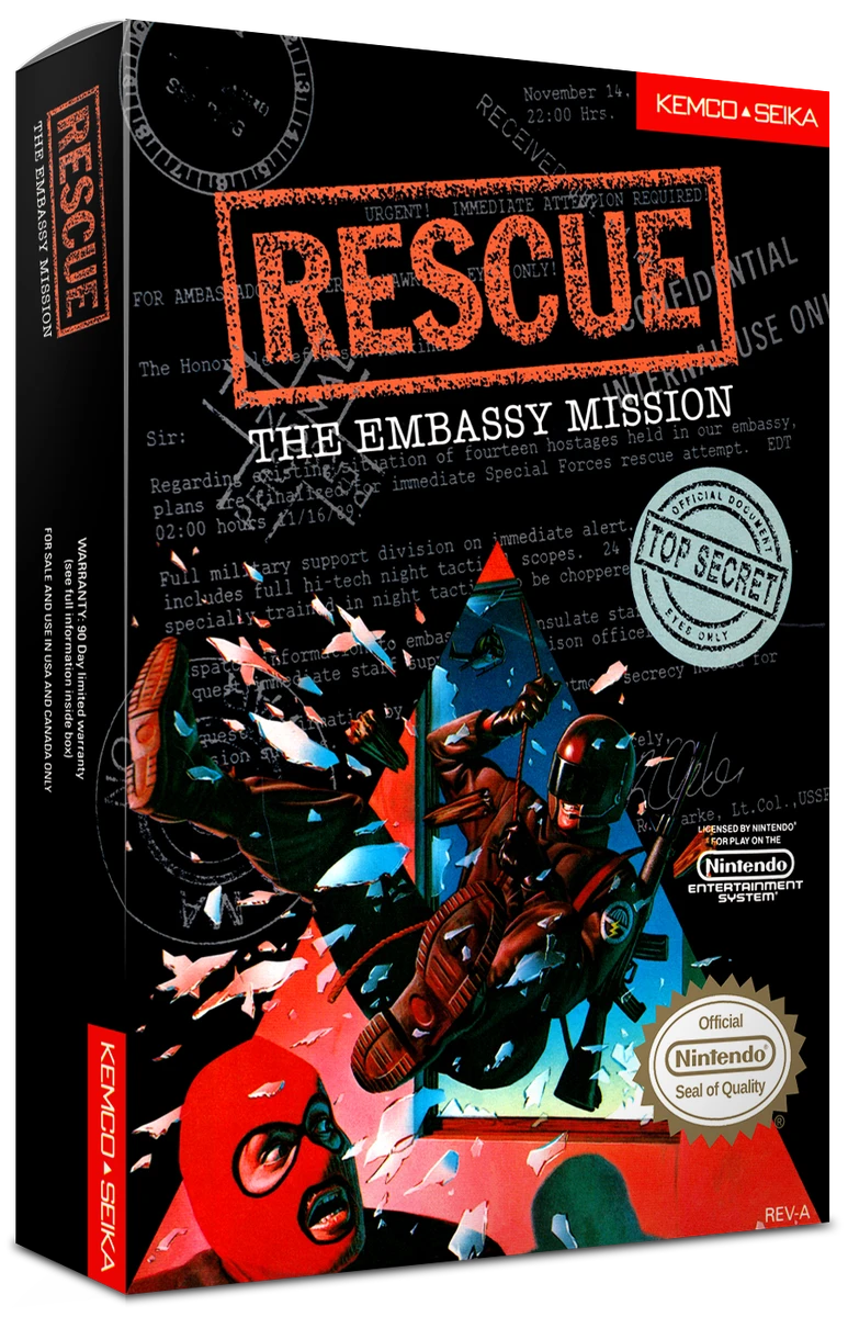 Rescue the Embassy Mission box art