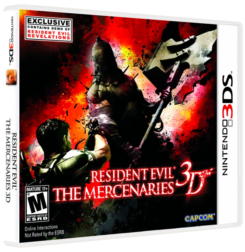Resident Evil: The Mercenaries 3D box art