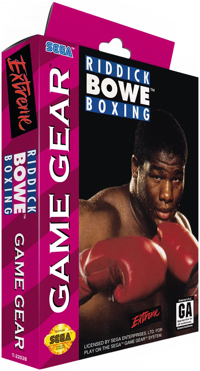 Riddick Bowe Boxing box art