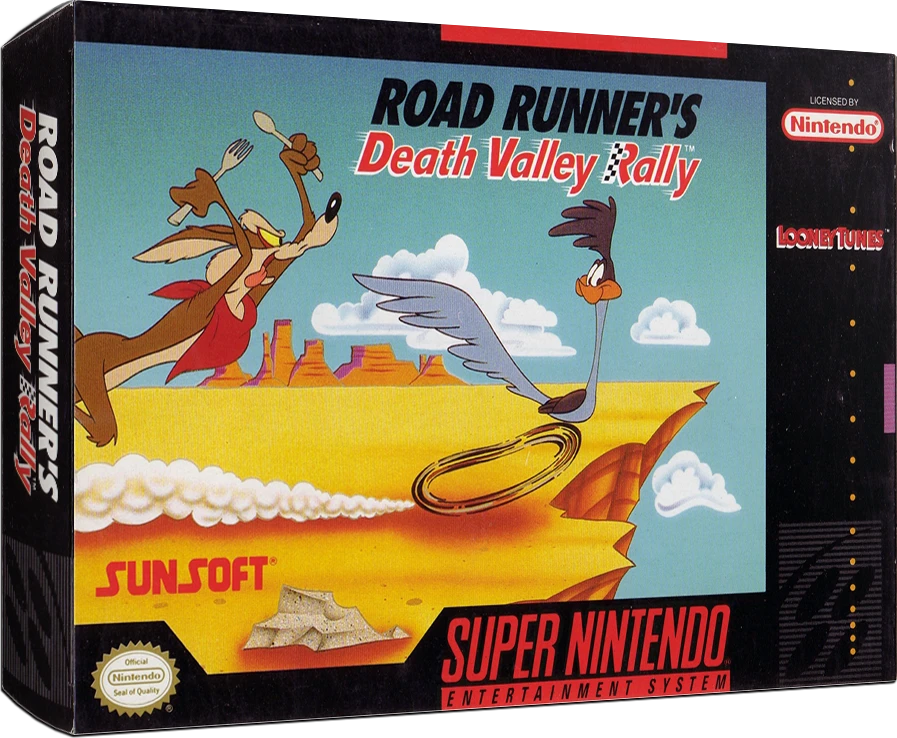 Road Runner's Death Valley Rally box art