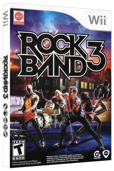 Rock Band 3 box art
