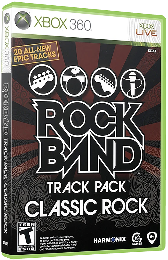 Rock Band Track Pack: Classic Rock box art