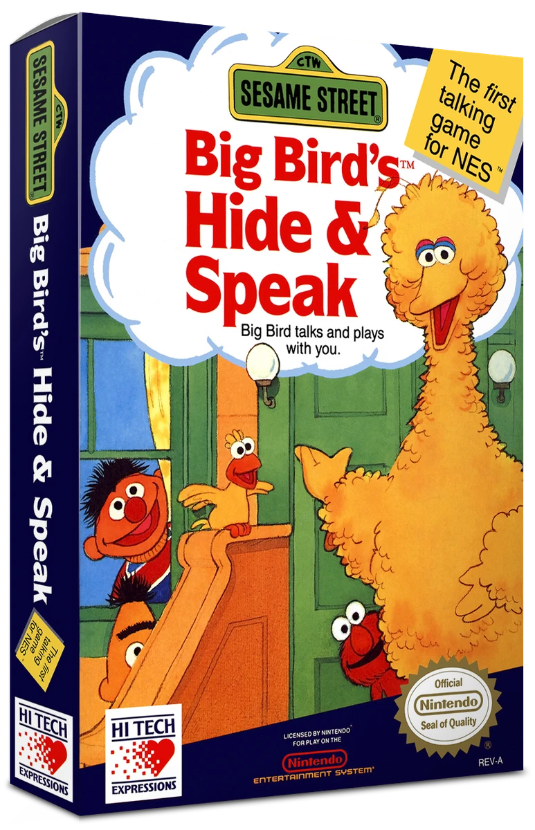 Sesame Street Big Bird's Hide and Speak box art