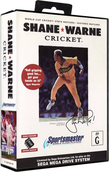 Shane Warne Cricket box art