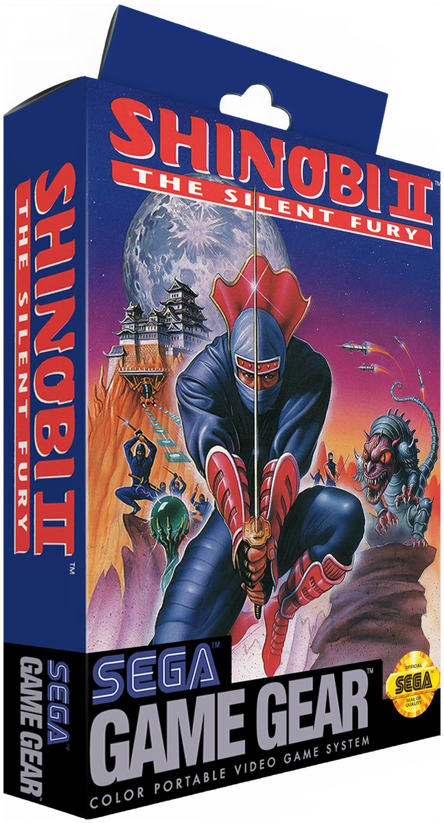 Shinobi II the Silent Fury box art