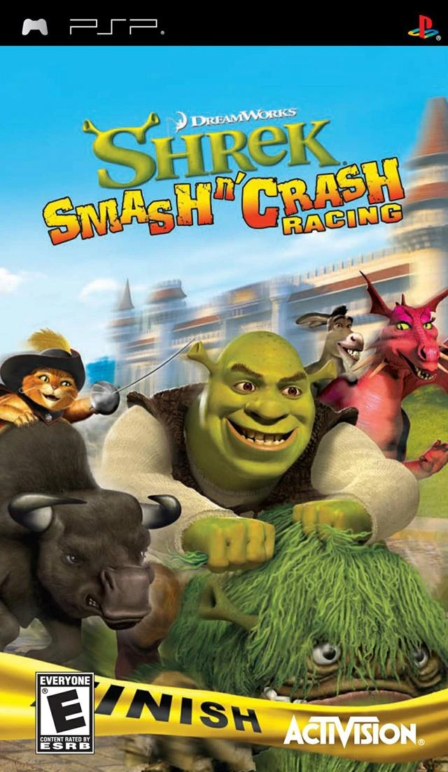 Shrek Smash and Crash Racing box art