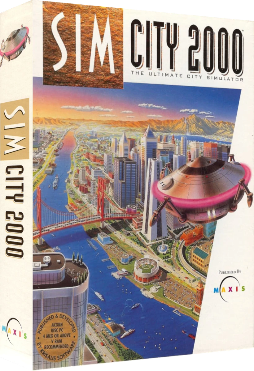 Sim City 2000 box art