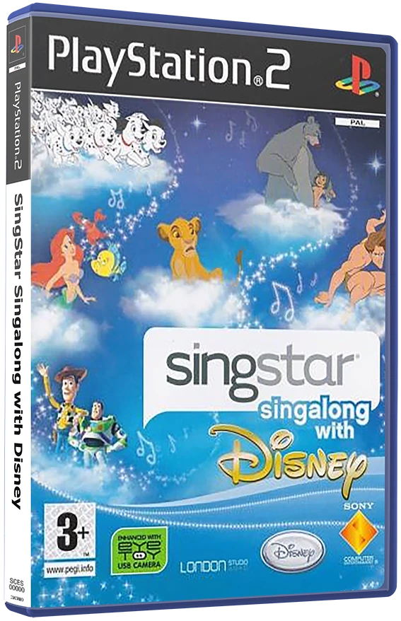 SingStar Singalong with Disney box art