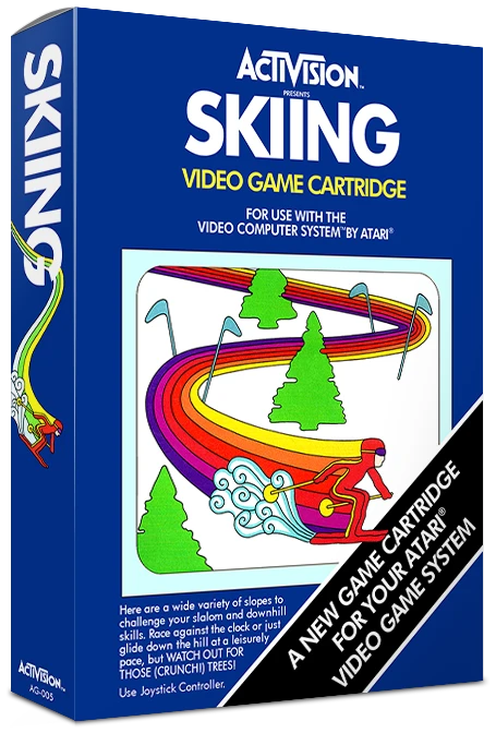 Skiing box art
