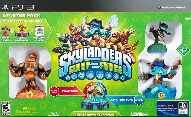 Skylanders Swap Force box art