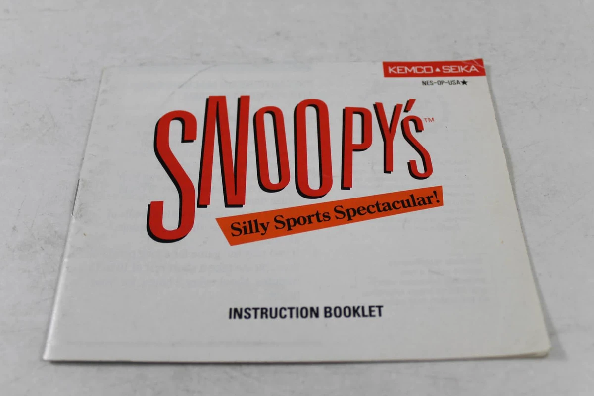 Snoopy's Silly Sports box art