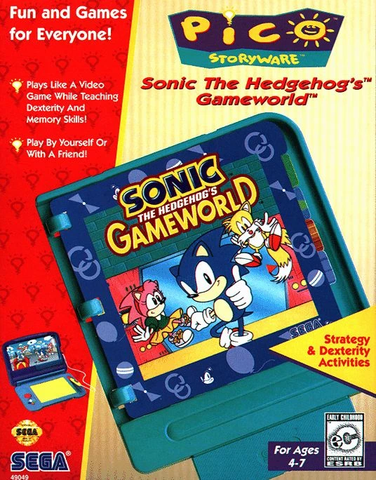 Sonic the Hedgehog's Gameworld box art