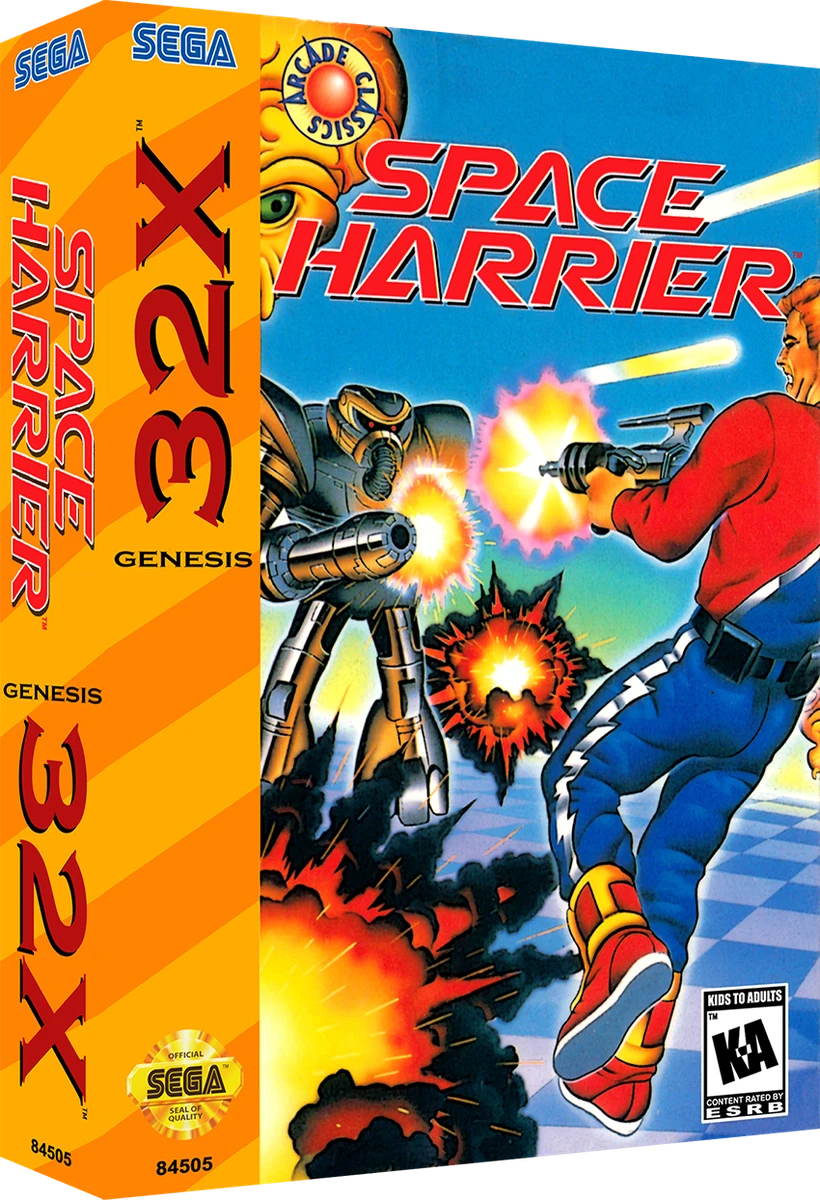 Space Harrier box art