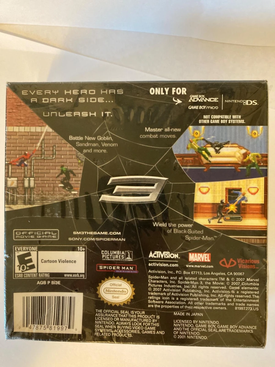 Spiderman 3 box art