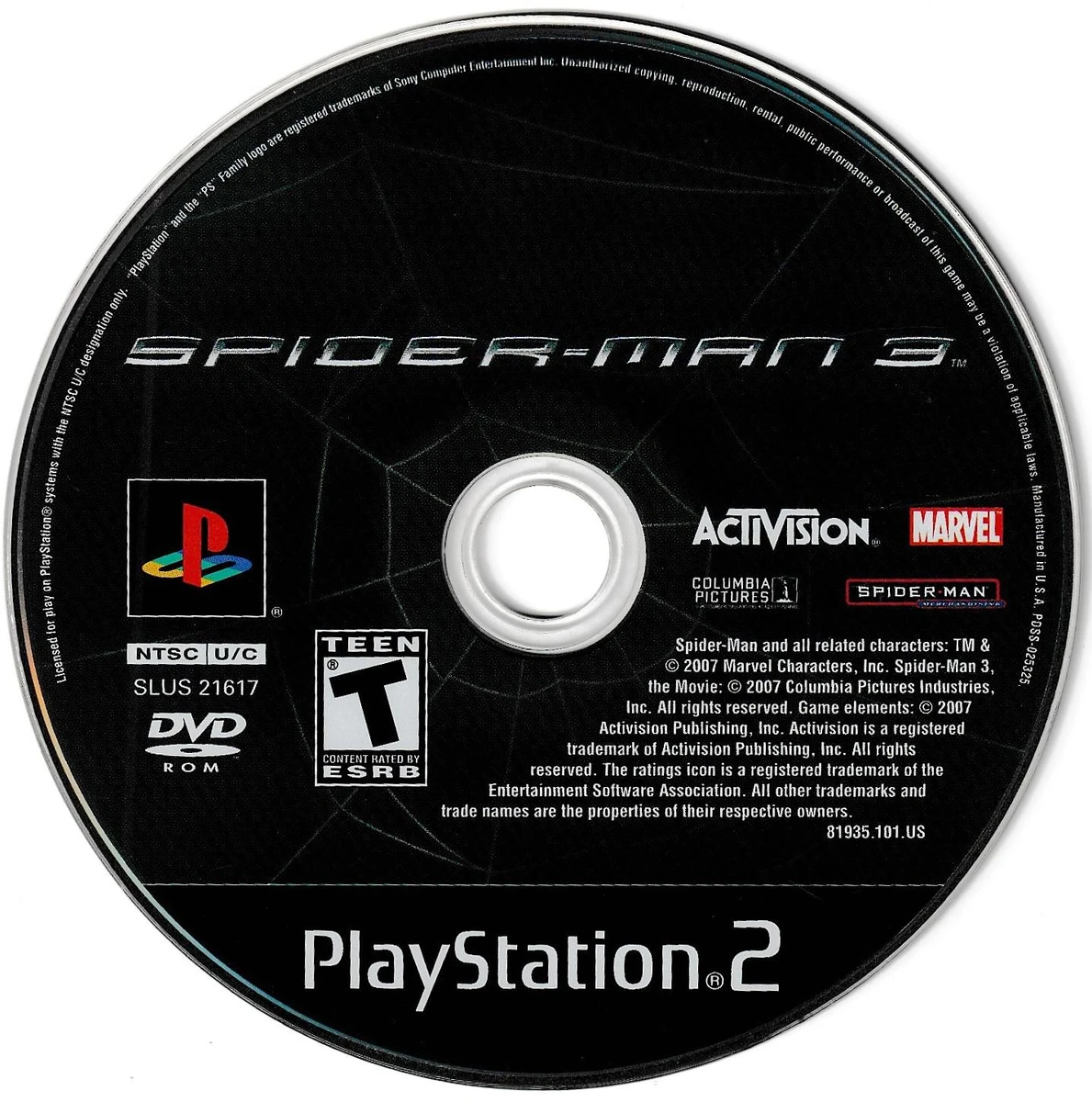 Spiderman 3 box art