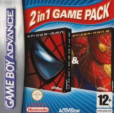 Spiderman & Spiderman 2 box art