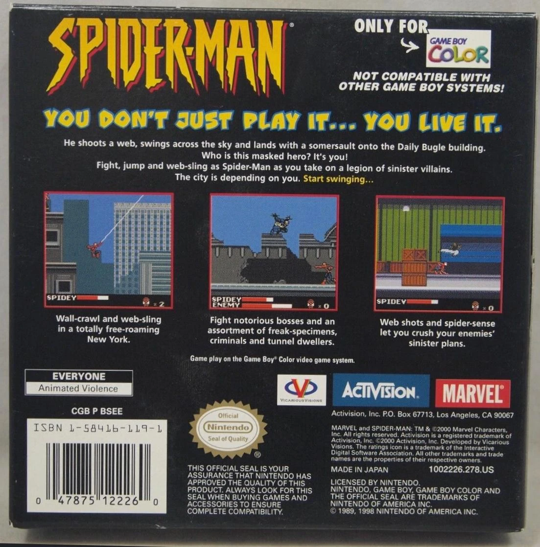 Spiderman box art