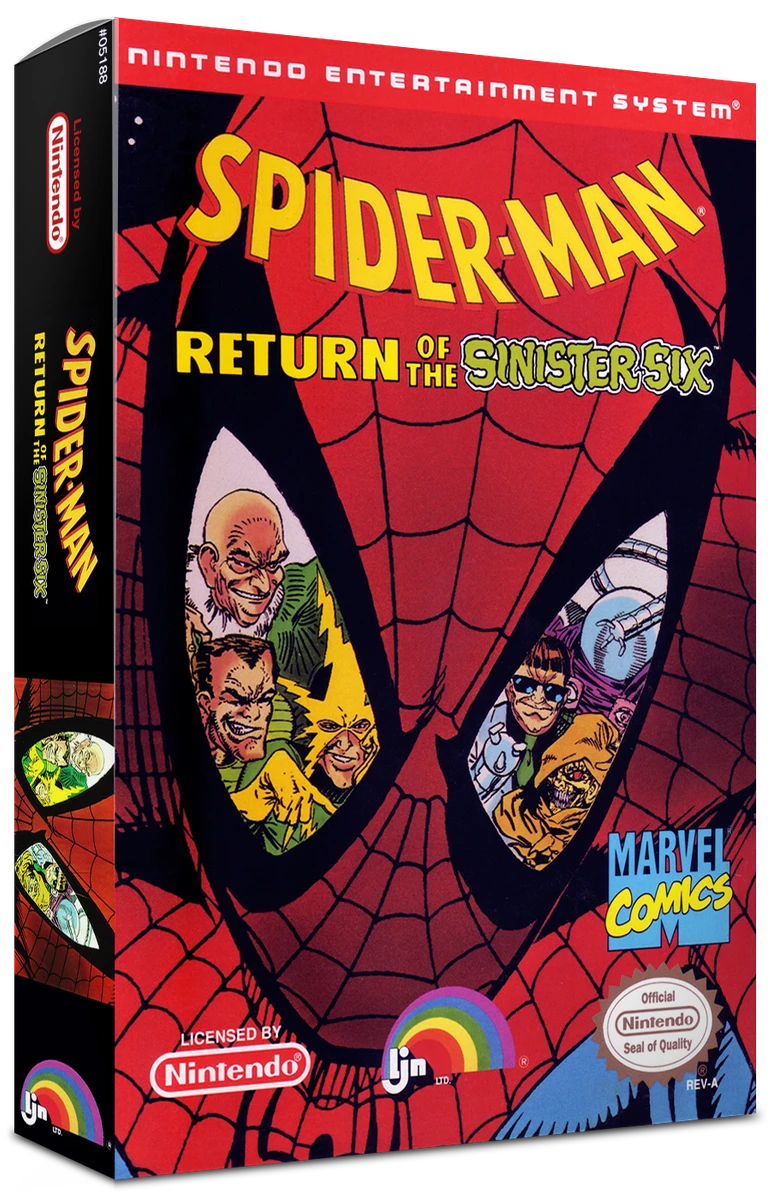 Spiderman Return of the Sinister Six box art
