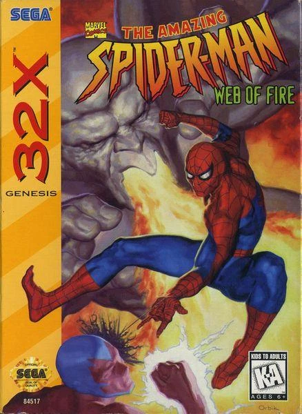 Spiderman Web of Fire box art