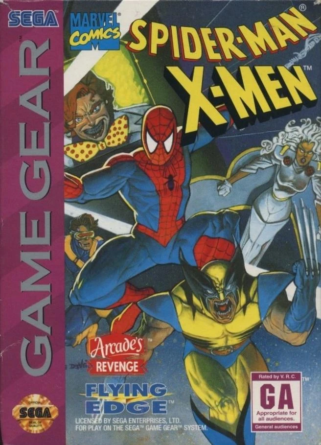 Spiderman X-Men Arcade's Revenge box art