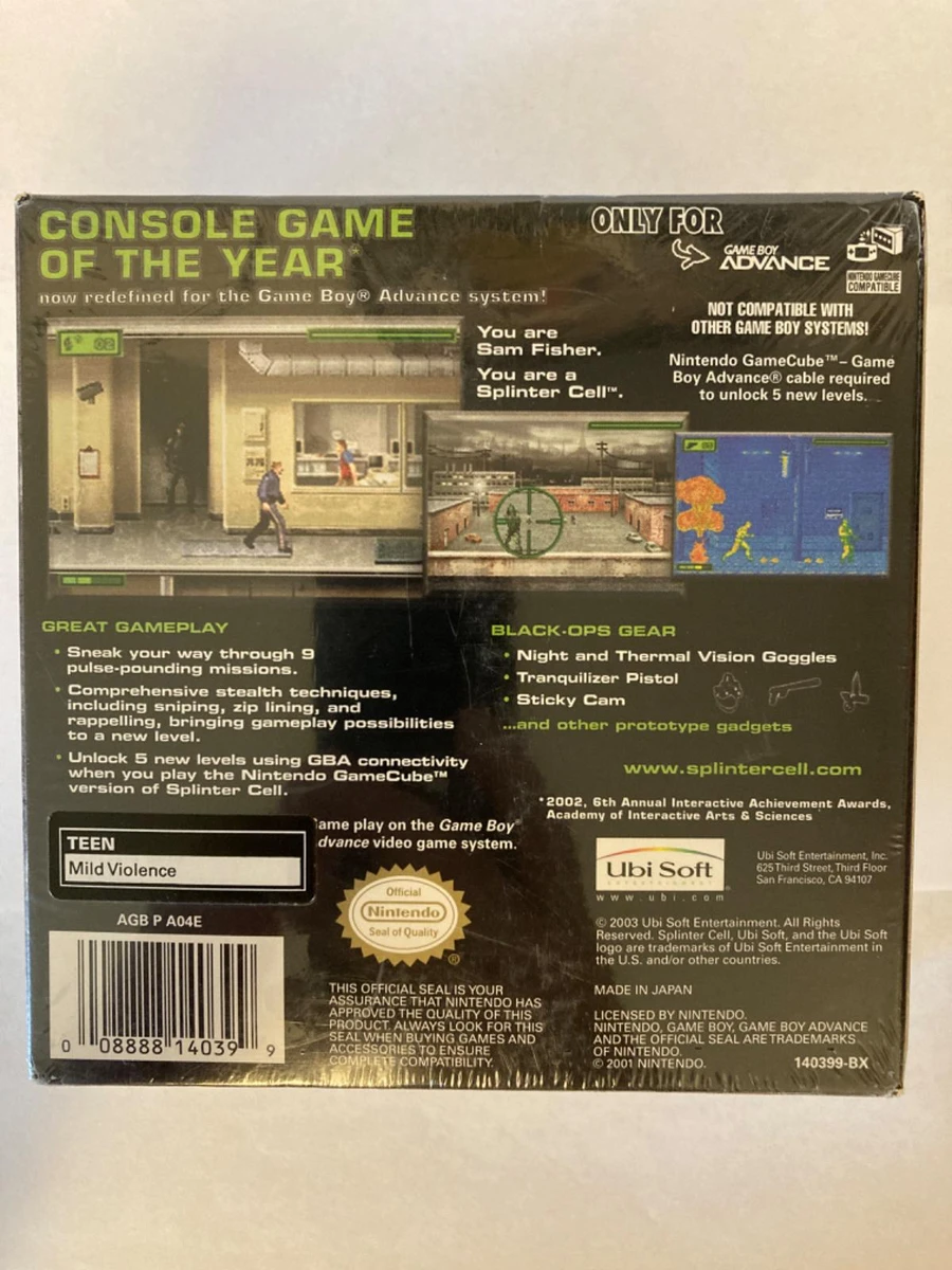 Splinter Cell box art