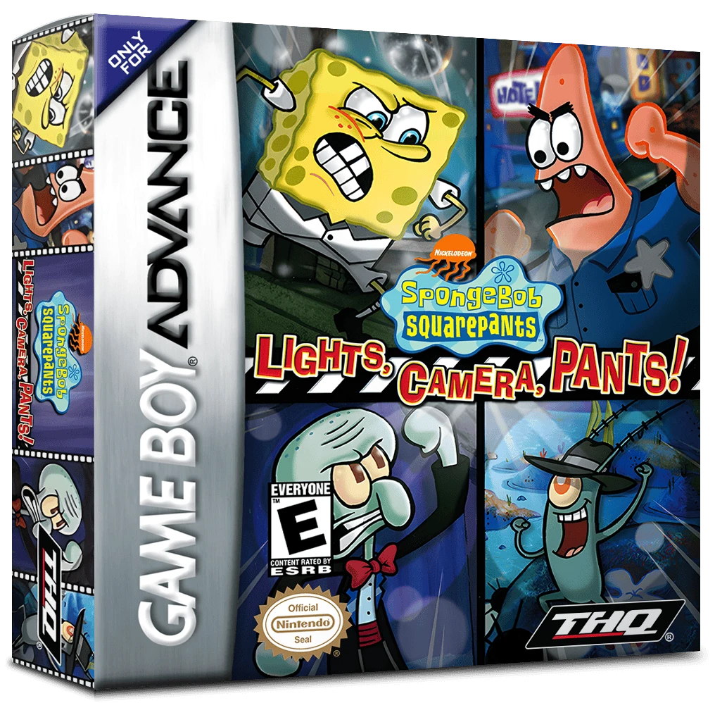 SpongeBob SquarePants Lights Camera Pants box art