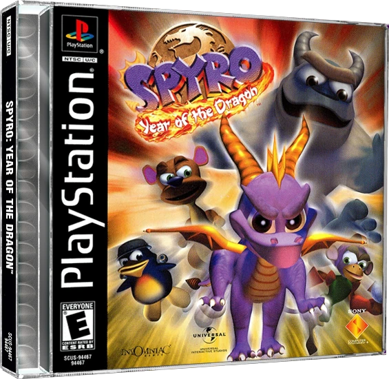Spyro Year of the Dragon [Platinum] box art