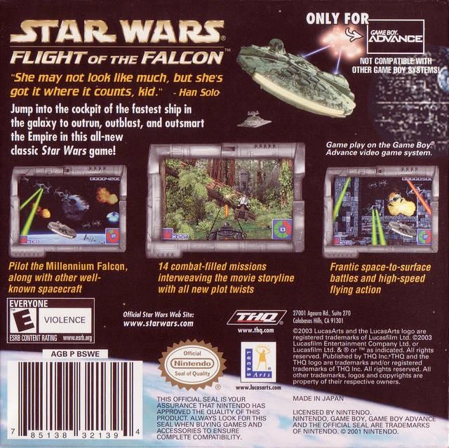 Star Wars Flight of Falcon box art