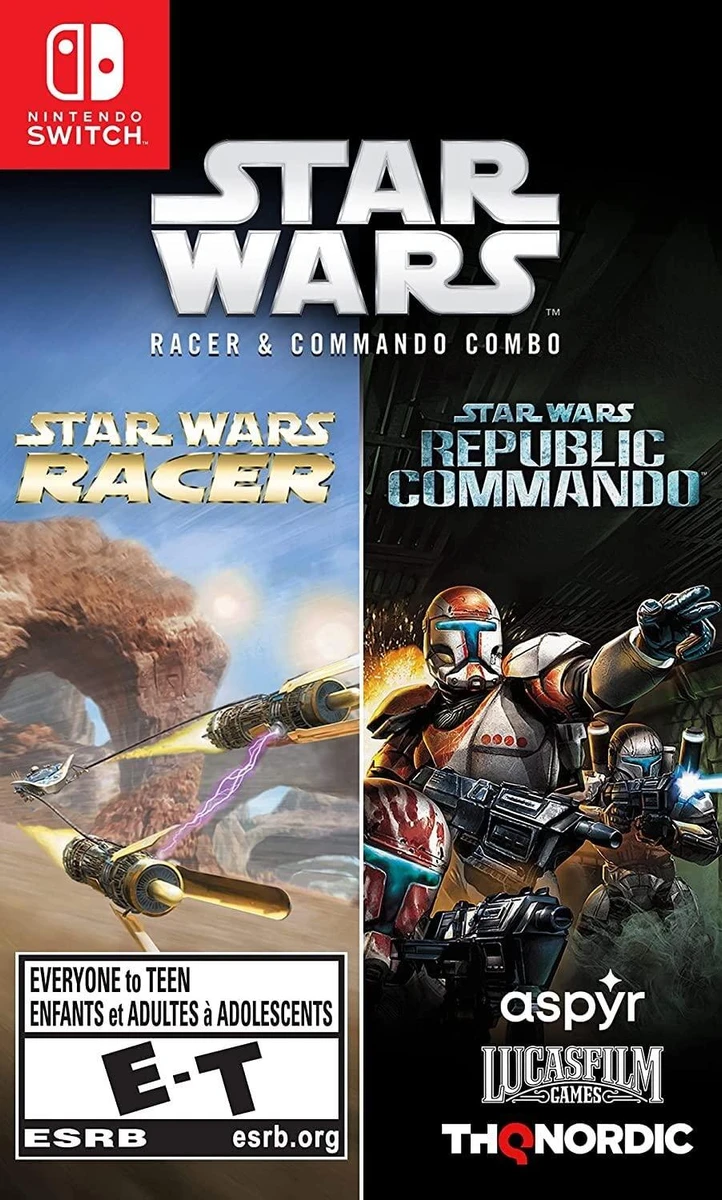 Star Wars Racer and Commando Combo box art