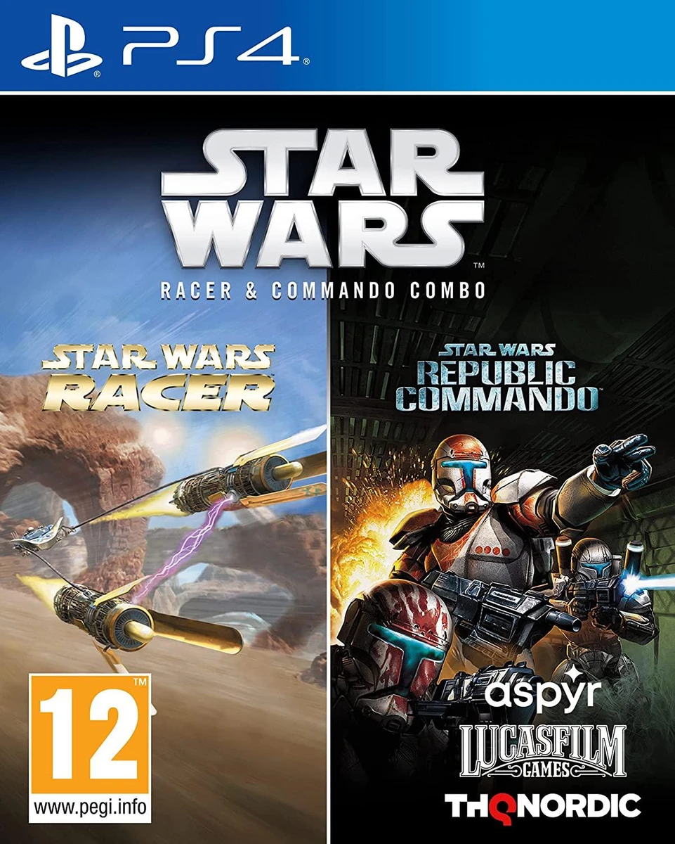 Star Wars Racer and Commando Combo box art