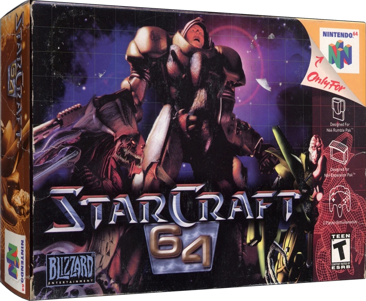 Starcraft 64 box art