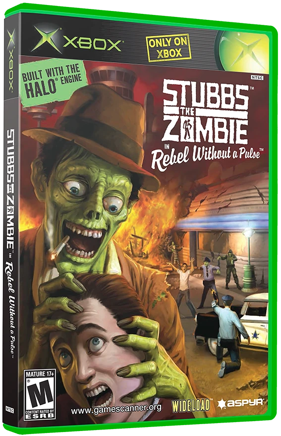 Stubbs the Zombie in Rebel Without a Pulse box art
