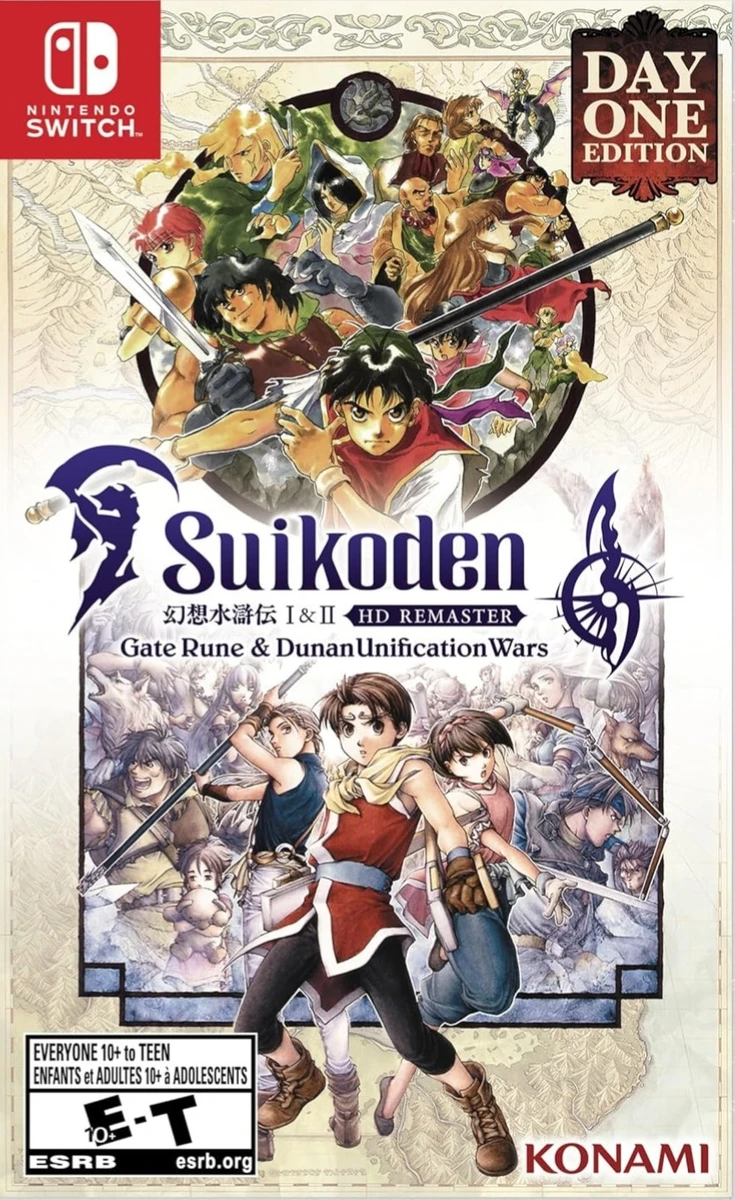 Suikoden I & II HD Remaster: Gate Rune And Dunan Unification Wars box art