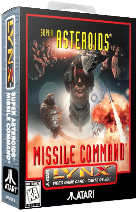 Super Asteroids & Missile Command box art